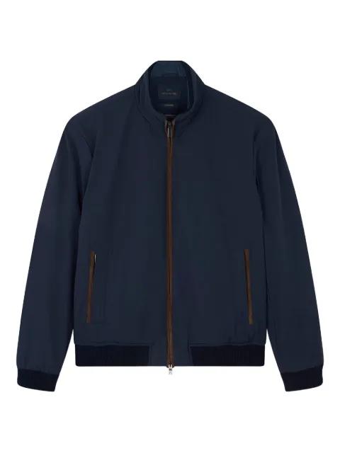 suede-detail bomber jacket by PAUL&SHARK