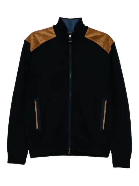 wool zipped cardigan by PAUL&SHARK