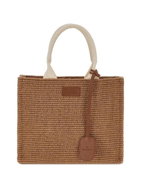 woven-raffia tote bag by PAUL&SHARK