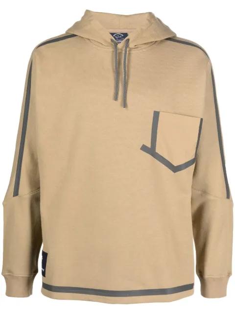 x White Mountaineering logo-print hoodie by PAUL&SHARK