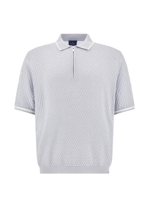 zip-fastening cotton polo shirt by PAUL&SHARK