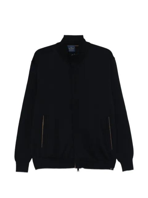zip-up virgin wool cardigan by PAUL&SHARK