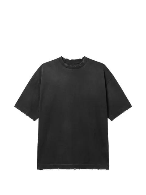 Costa distressed-effect logo-print T-shirt by PAURA