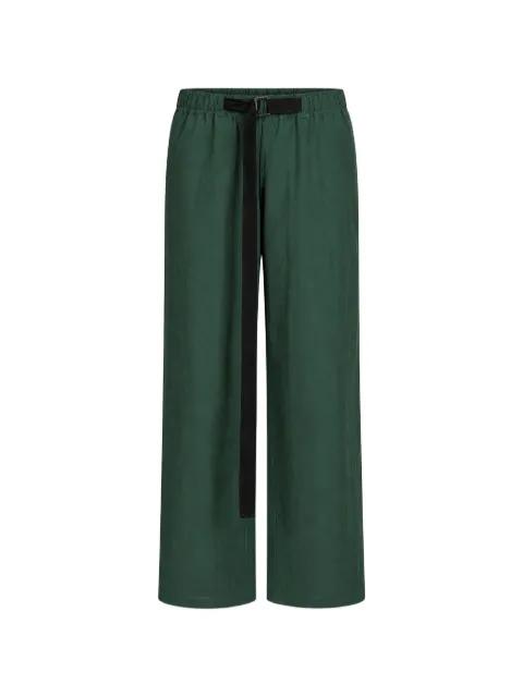 belted elasticated-waist trousers by PAURA