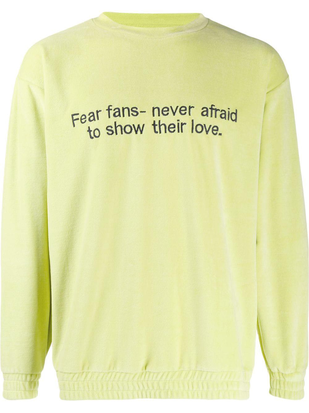 long sleeve slogan sweater by PAURA
