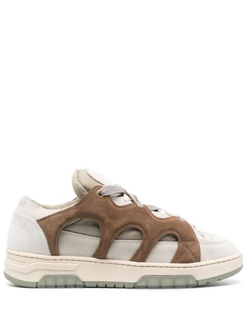 panelled low-top sneakers by PAURA