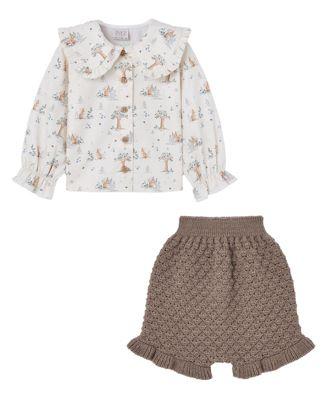 Girls' Pompon Blouse Set - Baby by PAZ RODRIGUEZ