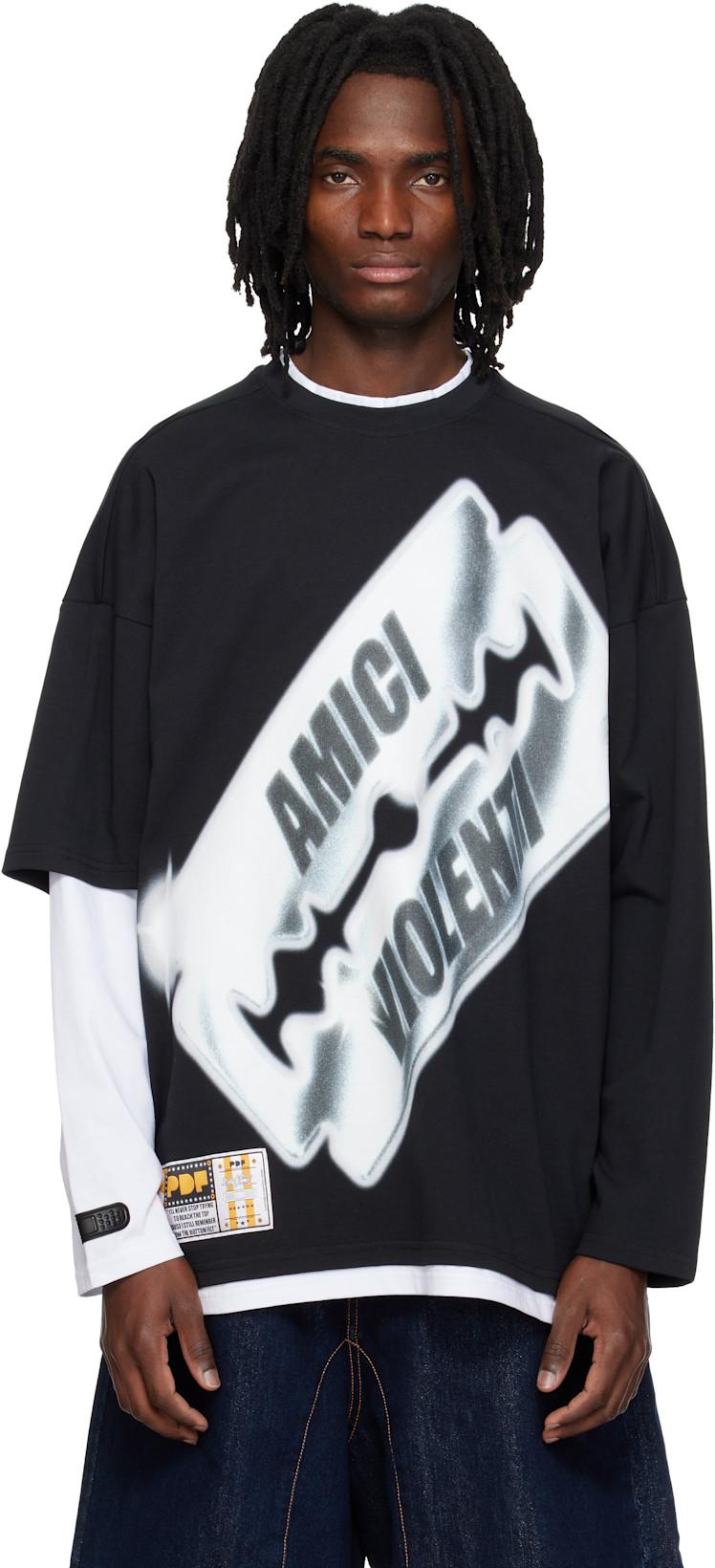 Black & White Blade T-shirt by PDF
