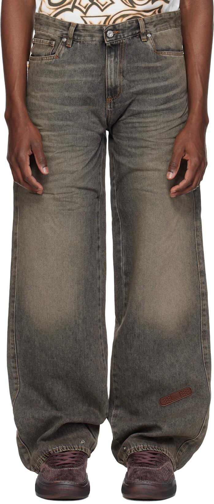Gray 'Rich Kid' Jeans by PDF