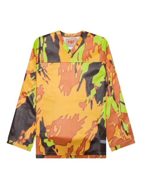 camouflage-print long-sleeve T-shirt by PDF