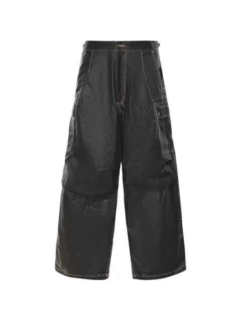 contrast-stitch cargo pants by PDF