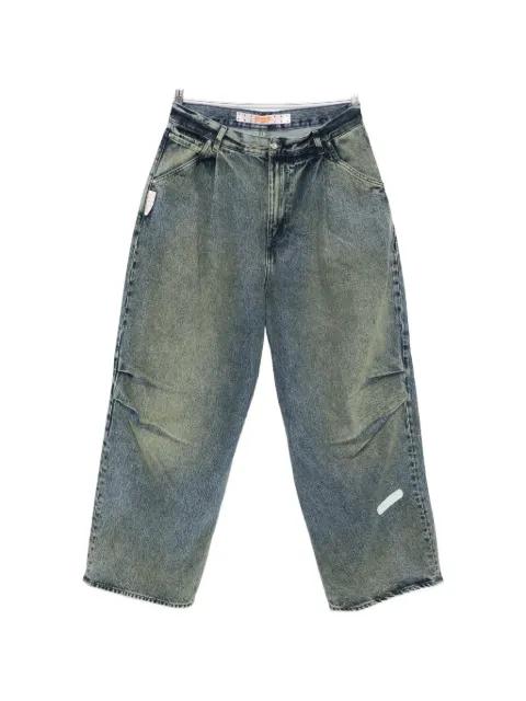 front-pleat jeans by PDF