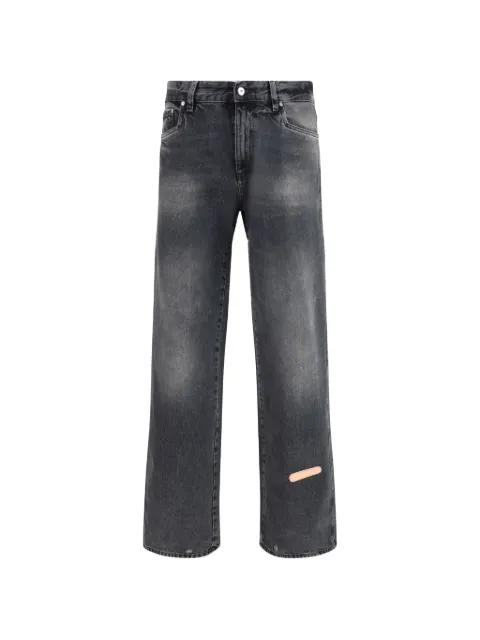 graphic-patch jeans by PDF
