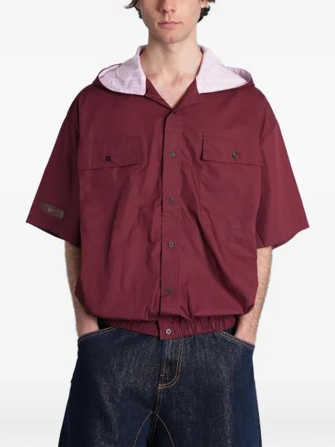 hoodied short-sleeve shirt by PDF