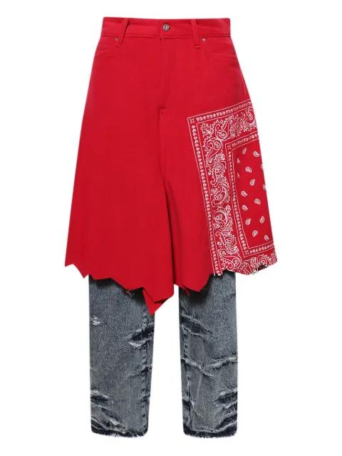 paisley-pattern jeans by PDF