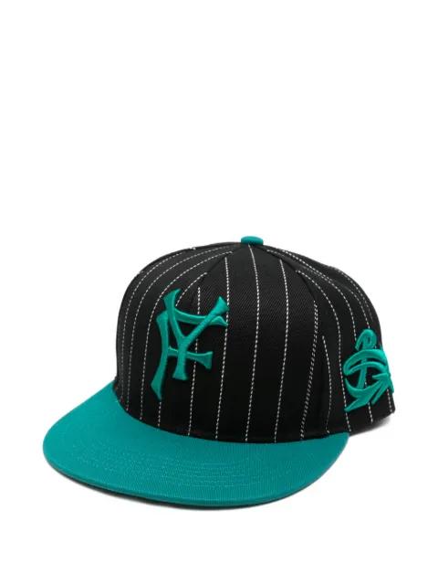 pinstripe embroidered baseball cap by PDF