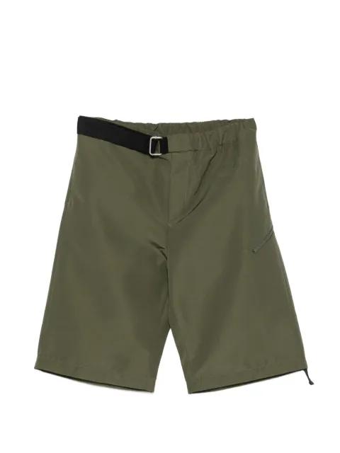 belted shorts by PEACEMAKER OAMC