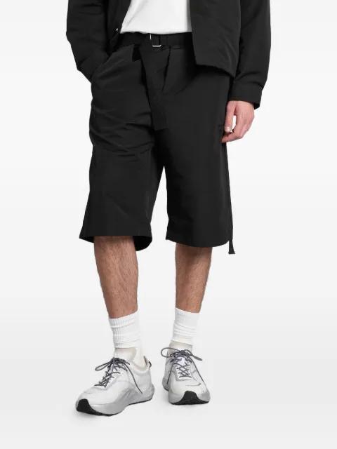 belted zip-pocket shorts by PEACEMAKER OAMC