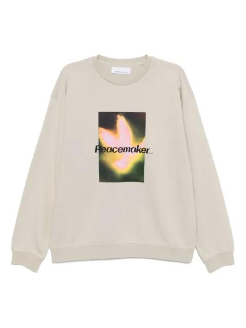 bird-printed sweatshirt by PEACEMAKER OAMC