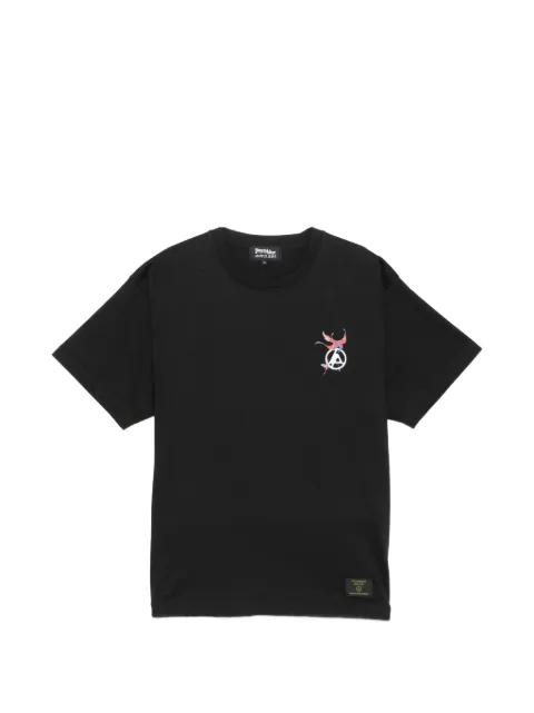 graphic crew-neck T-shirt by PEACE&AFTER