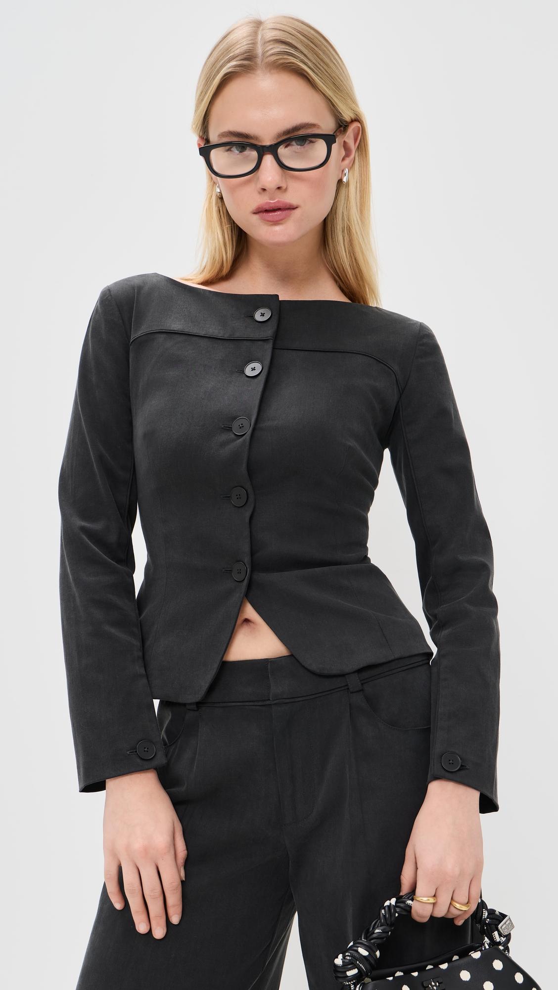 Bardot Tailored Top by PEACHY DEN