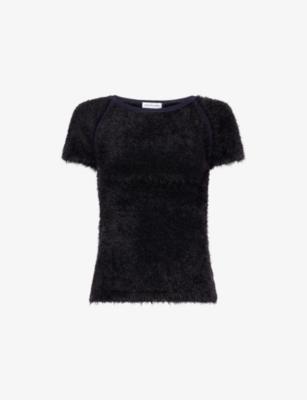 Chloe Fluffy-Knit Top by PEACHY DEN