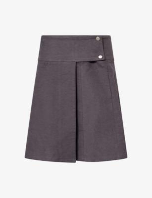 Edie Wrap Cotton Midi Skirt by PEACHY DEN