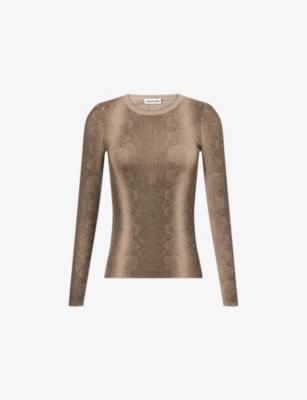 Lulu Round-Neck Thermal-Knit Jumper by PEACHY DEN