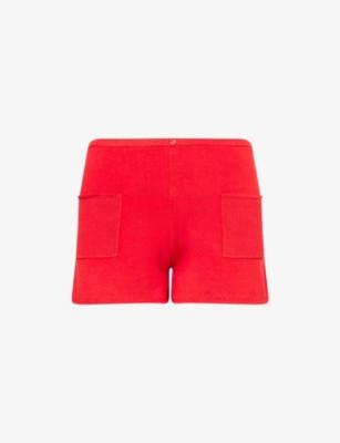 Marie Mid-Rise Stretch-Cotton Blend Shorts by PEACHY DEN