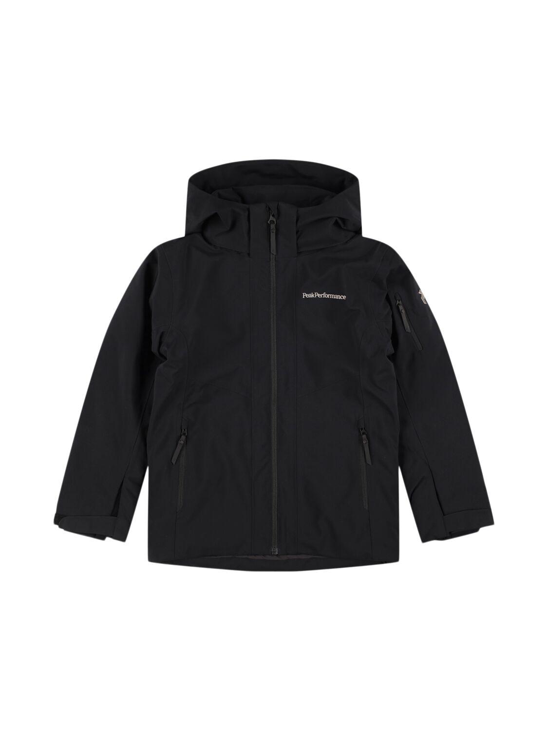 Maroon Nylon Puffer Ski Jacket by PEAK PERFORMANCE