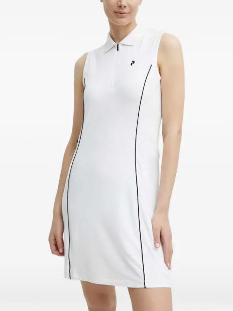 Pique zip-fastening sleeveless mini dress by PEAK PERFORMANCE