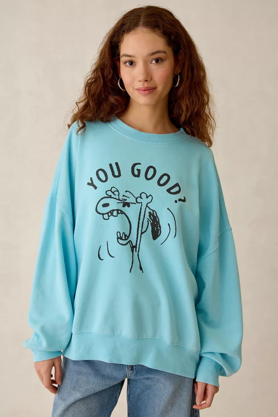 Peanuts UO Exclusive Graphic Crew Neck Sweatshirt by PEANUTS