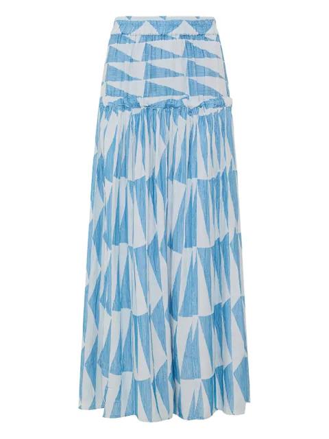Zakar geometric maxi skirt by PEARL&CAVIAR