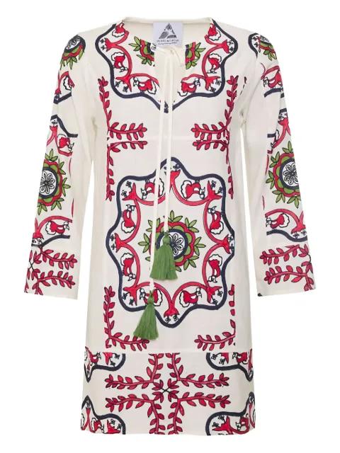 embroidered mini dress by PEARL&CAVIAR