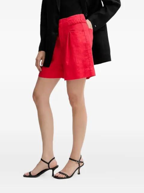 braided-detail linen shorts by PEDRO DEL HIERRO