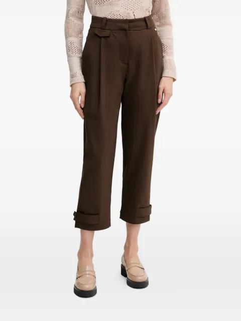 button-cuff trousers by PEDRO DEL HIERRO