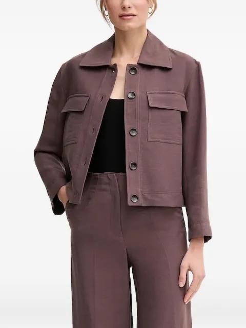 button-fastening flap-pocket jacket by PEDRO DEL HIERRO