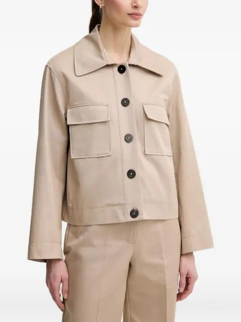 button-fastening flap-pocket jacket by PEDRO DEL HIERRO