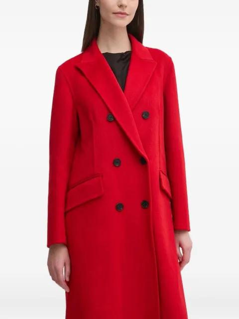 buttoned double-breasted coat by PEDRO DEL HIERRO