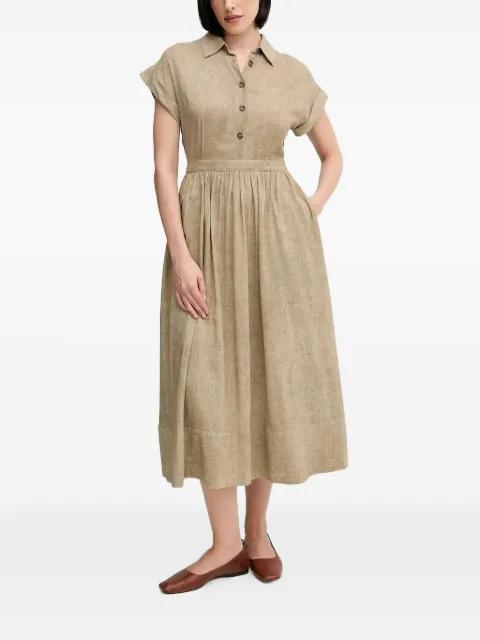 gathered-waist shirt dress by PEDRO DEL HIERRO
