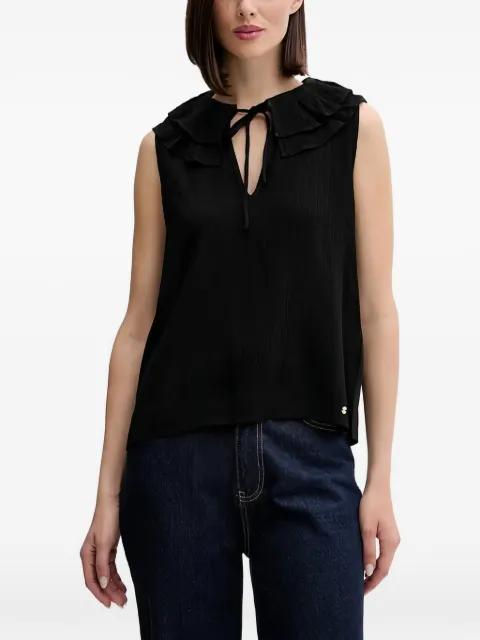 ruffled-neck blouse by PEDRO DEL HIERRO