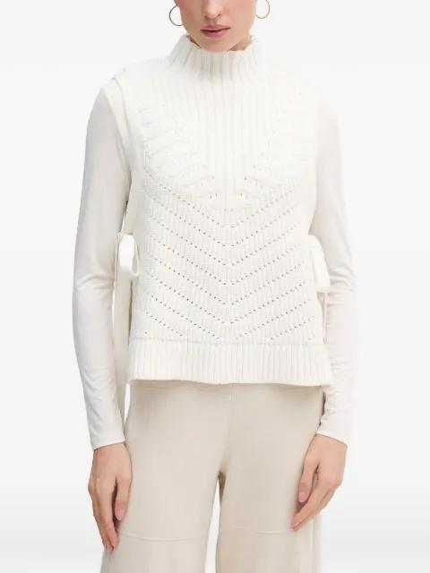 side-tie knitted vest by PEDRO DEL HIERRO