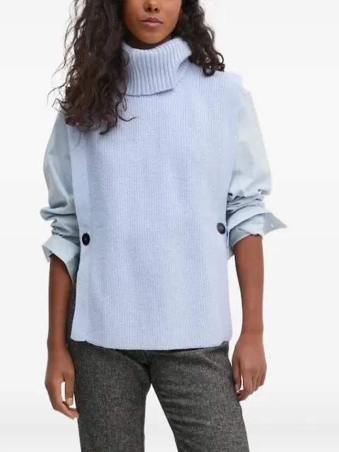 turtleneck buttoned vest by PEDRO DEL HIERRO