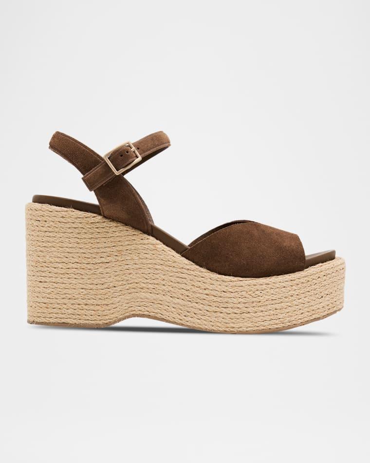 85mm Doina Suede Platform Sandals by PEDRO GARCIA