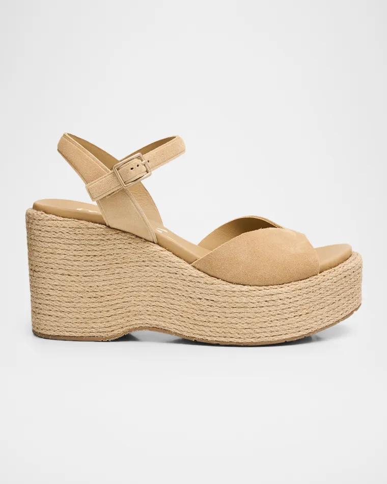 85mm Doina Suede Platform Sandals by PEDRO GARCIA