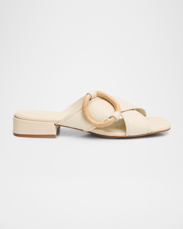 Edem Leather Slide Sandals by PEDRO GARCIA