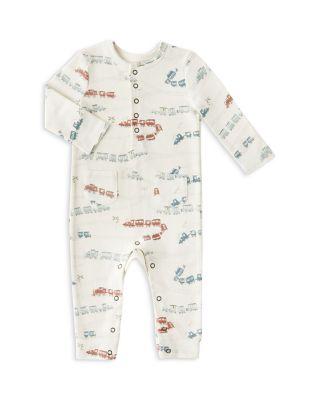 Boys' Henley Printed Patch Pocket Romper - Baby by PEHR