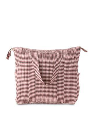 Gingham Convertible Cotton Diaper Bag by PEHR