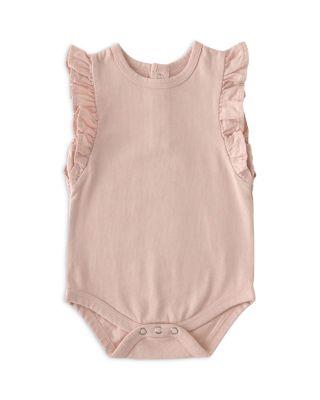 Girls' Garment Dye Flutter Bodysuit - Baby by PEHR