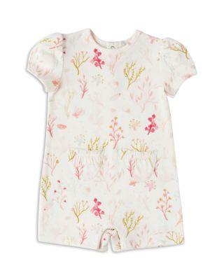 Girls' Short Puff Sleeved Romper - Baby by PEHR